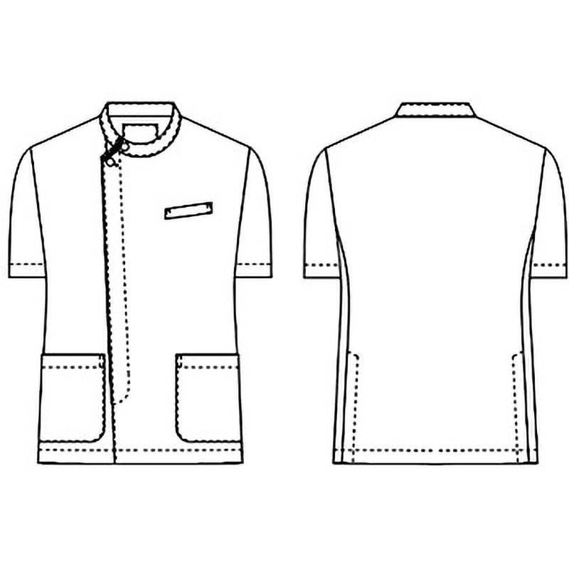 メンズジャケット半袖 052 KAZEN ドクターコート・診察衣 【通販