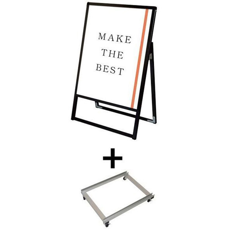 BVASKAC-A0K-KSET ブラックバリウススタンド看板 A0片面 アームキャスターセット 1台 常磐精工 【通販モノタロウ】