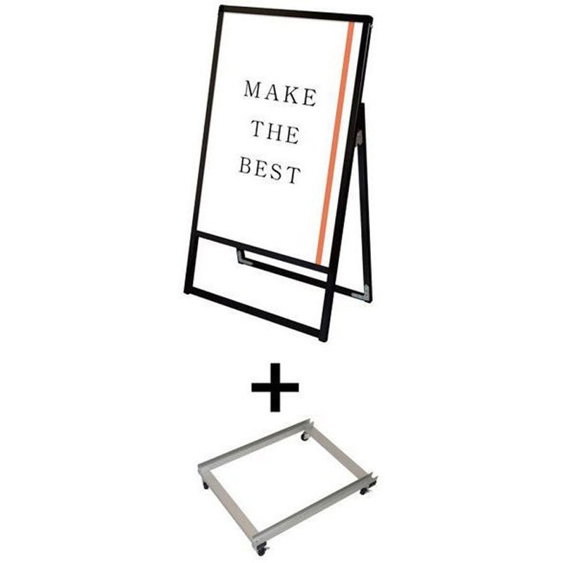 BVASKAC-A2K-KSET ブラックバリウススタンド看板 A2片面 アームキャスターセット 1台 常磐精工 【通販モノタロウ】