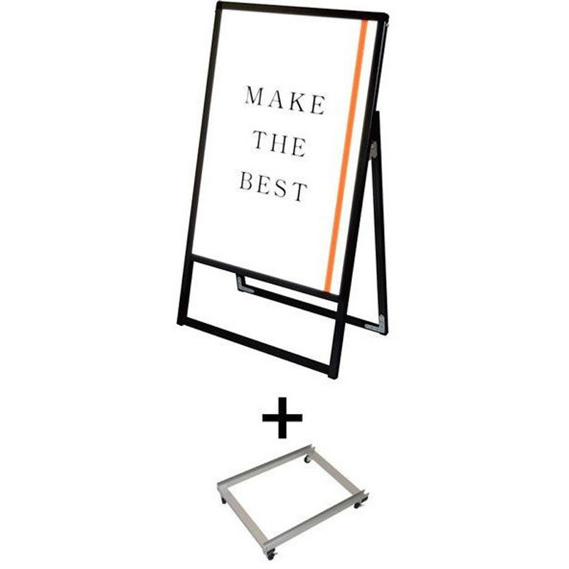 BVASKLED-A1K-KSET ブラックバリウススタンド看板LED A1片面 アームキャスターセット 1台 常磐精工 【通販モノタロウ】