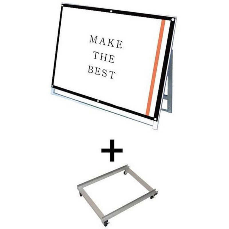 PSSKMN-A0YLKB-KSET ポスター用スタンド看板マグネジ A0横ロウ片面ブラック アームキャスターセット 1台 常磐精工 【通販モノタロウ】