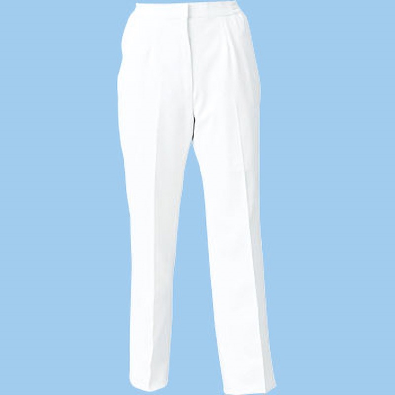 192-20-L レディススラックス ストレート 192 KAZEN ホワイト色 L 5,003円