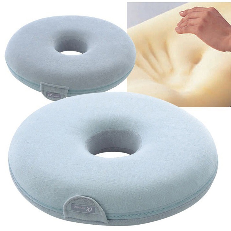 33782 お医者さんの(R)円座クッション ファミリー・ライフ ブルーグレー色