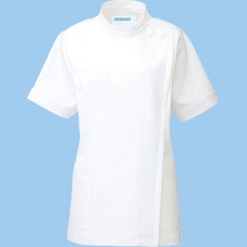 263-20-LL レディスジャケット半袖 263 KAZEN ホワイト色 LL