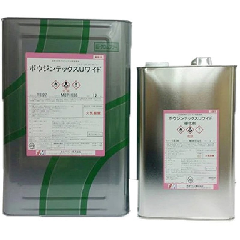 ボウジンテックスUワイド 水谷ペイント 屋内床用 耐久 No.24 アクアグレー色  1缶(15kg)