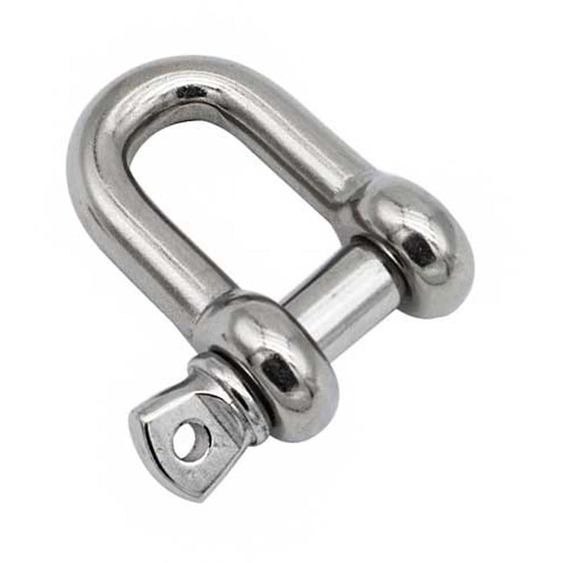 10606096 Dシャックル(丸シャックル)ステンレス316 トップウォーター 荷重1100kg