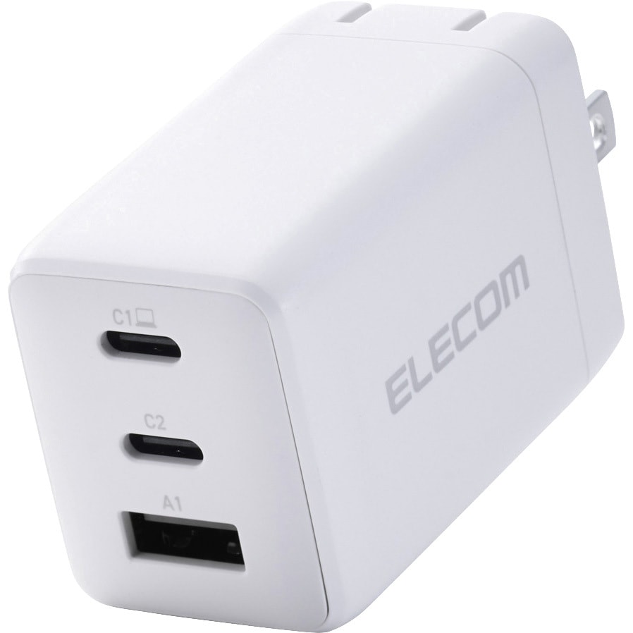 EC-AC10367WH 充電器 USB Type-C 高速充電 PD 67W / PPS対応 3ポート