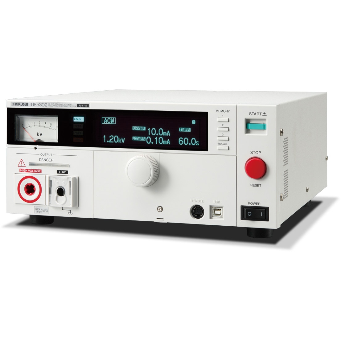 TOS5302 AC耐圧絶縁抵抗試験器 菊水電子工業 周波数50/60Hz - 【通販