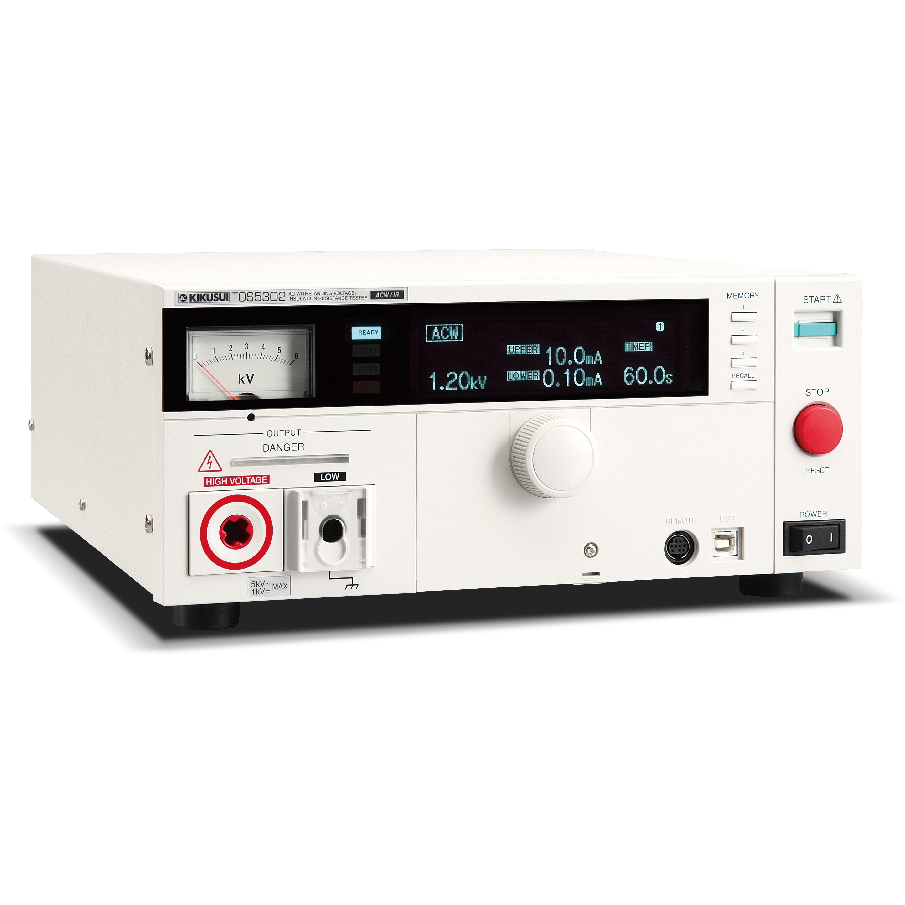 TOS5302 AC耐圧絶縁抵抗試験器 菊水電子工業 周波数50/60Hz - 【通販