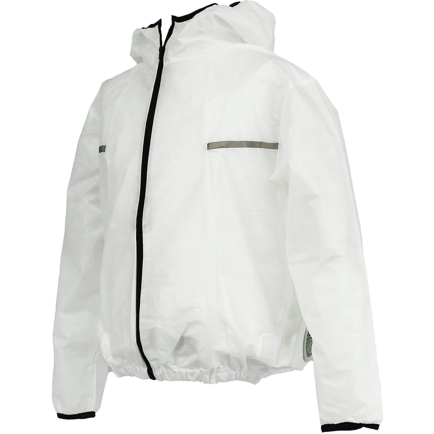 空調服　workman ホワイト ナイロンジャケット AZW3180C11S4 使い切り空調服TM(フード付ブルゾン)(ウェアのみ