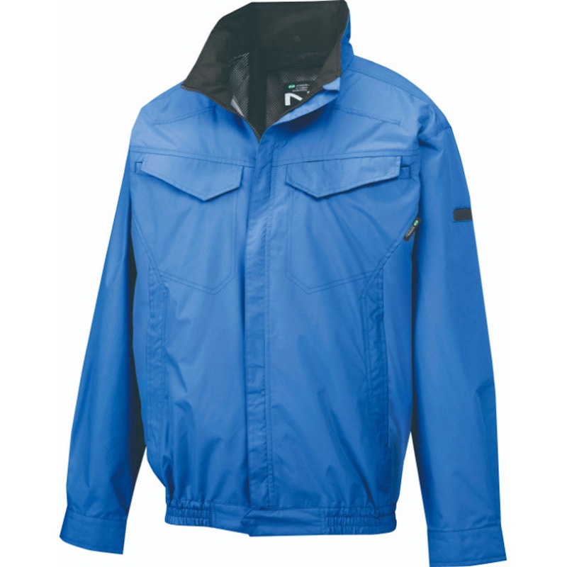 NA-4163/ブルー/5L+SK25011K50 Nクールウェア 長袖(脇ファン)+空調服(R) スターターキット 25V 1セット NSP 【通販モノタロウ】