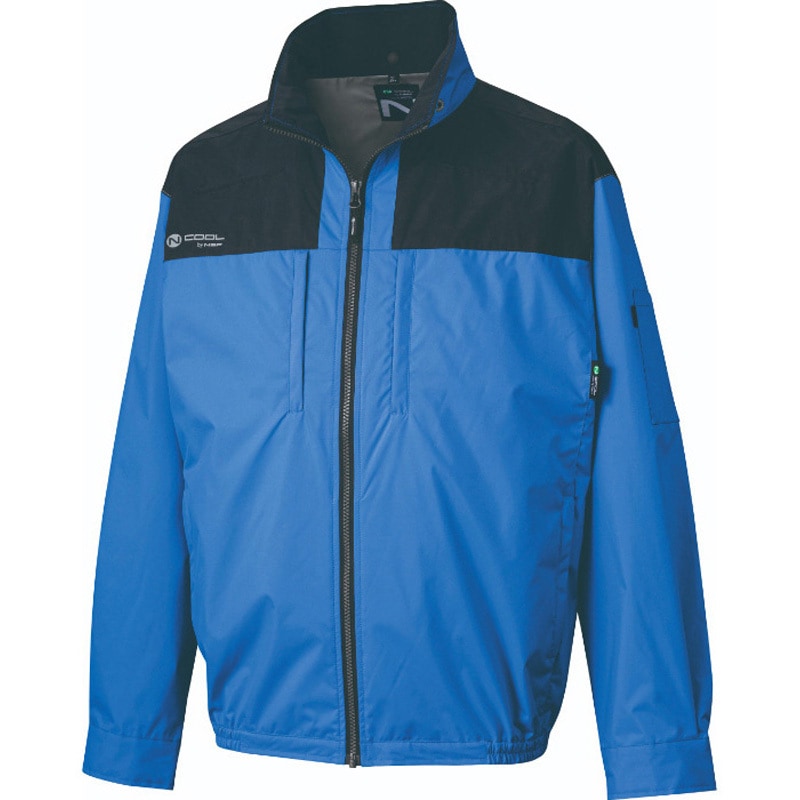 NA-1142/ブルー/2L+SK23011K90 Nクールウェア 長袖(上部ファン)+空調服(R) スターターキット 18V 1セット NSP 【通販モノタロウ】