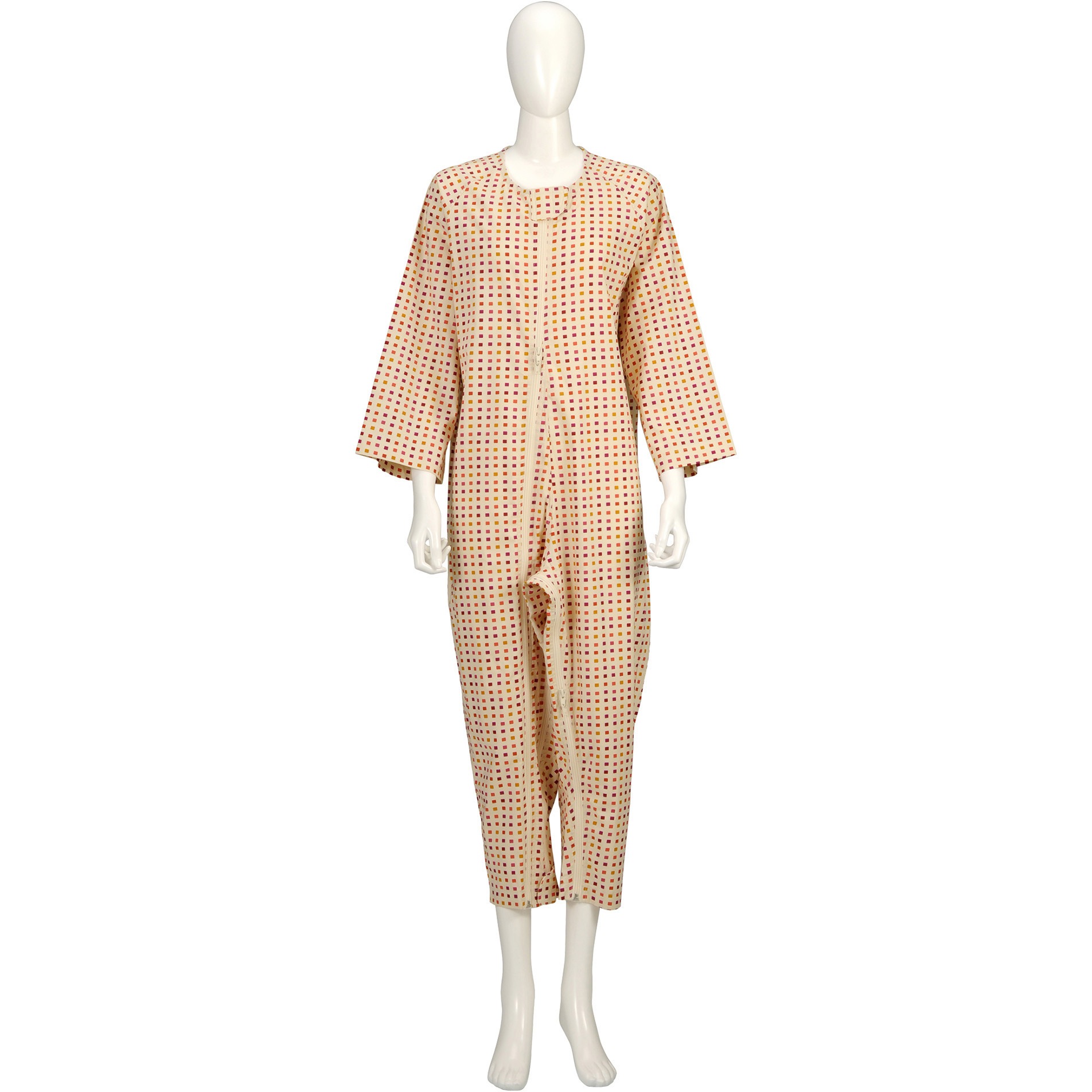 106425 ソフトケアねまき両開きファスナー スリーシーズン 竹虎 男女兼用 だいだい色 サイズLL 6,214円