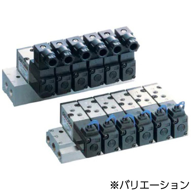 VV3K3-42-12-01F-Q 3ポート 直動ポペットタイプ VK300シリーズ マニホールド SMC 接続口径(01) 1/8  VV3K3-42-12-01F-Q