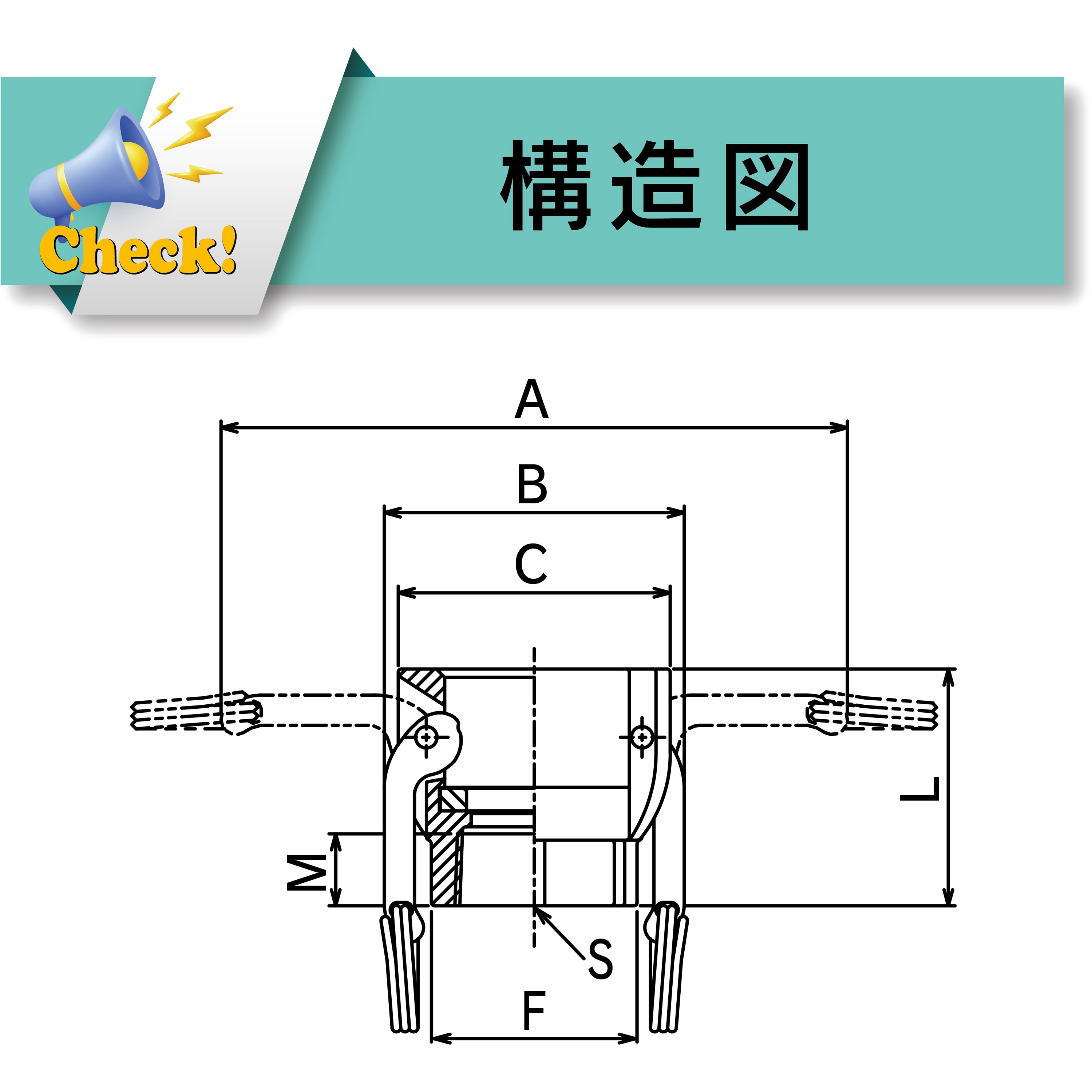 なみすけ3口 633-DB-3/4-PP カムロック カプラー メネジ ポリプロピレン PP
