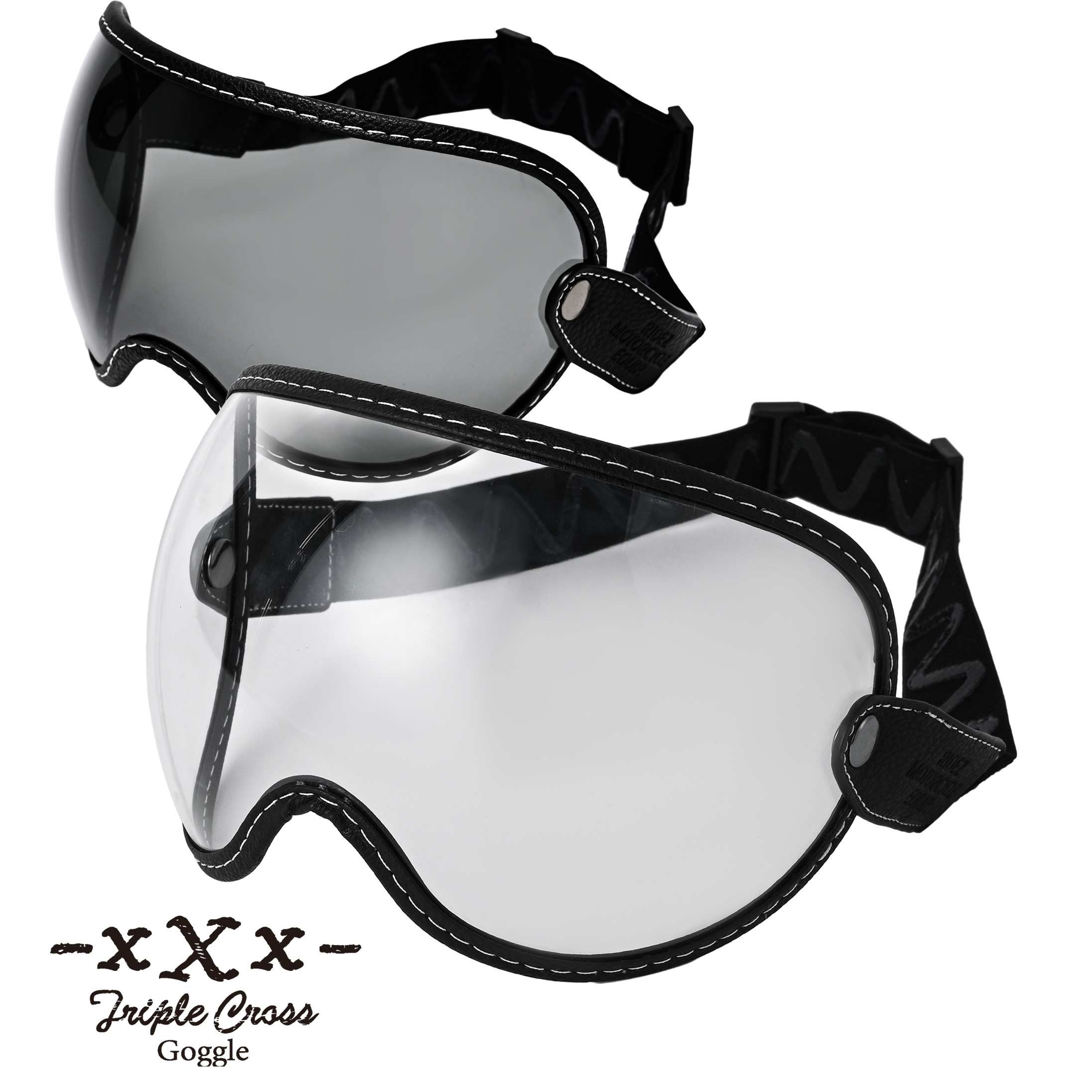 xXx-GOGGLE-CL ゴーグル ヘルメット バブルシールド トリプル