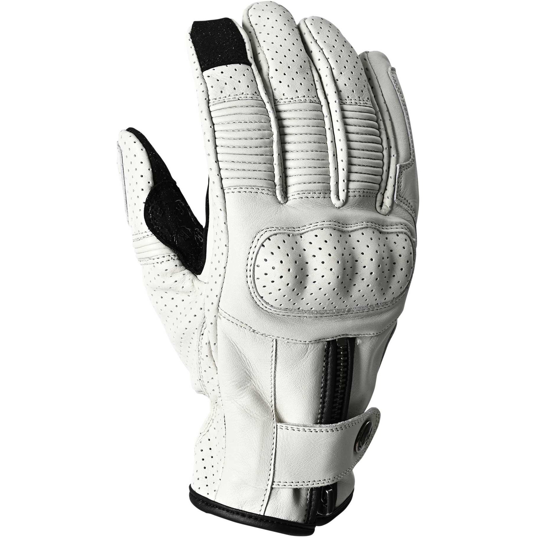 黒x黒　レザー調　白X白　レザー調　2点セット売り 牛革 白 レザー バイクグローブ RIDEZ(ライズ) ライディング