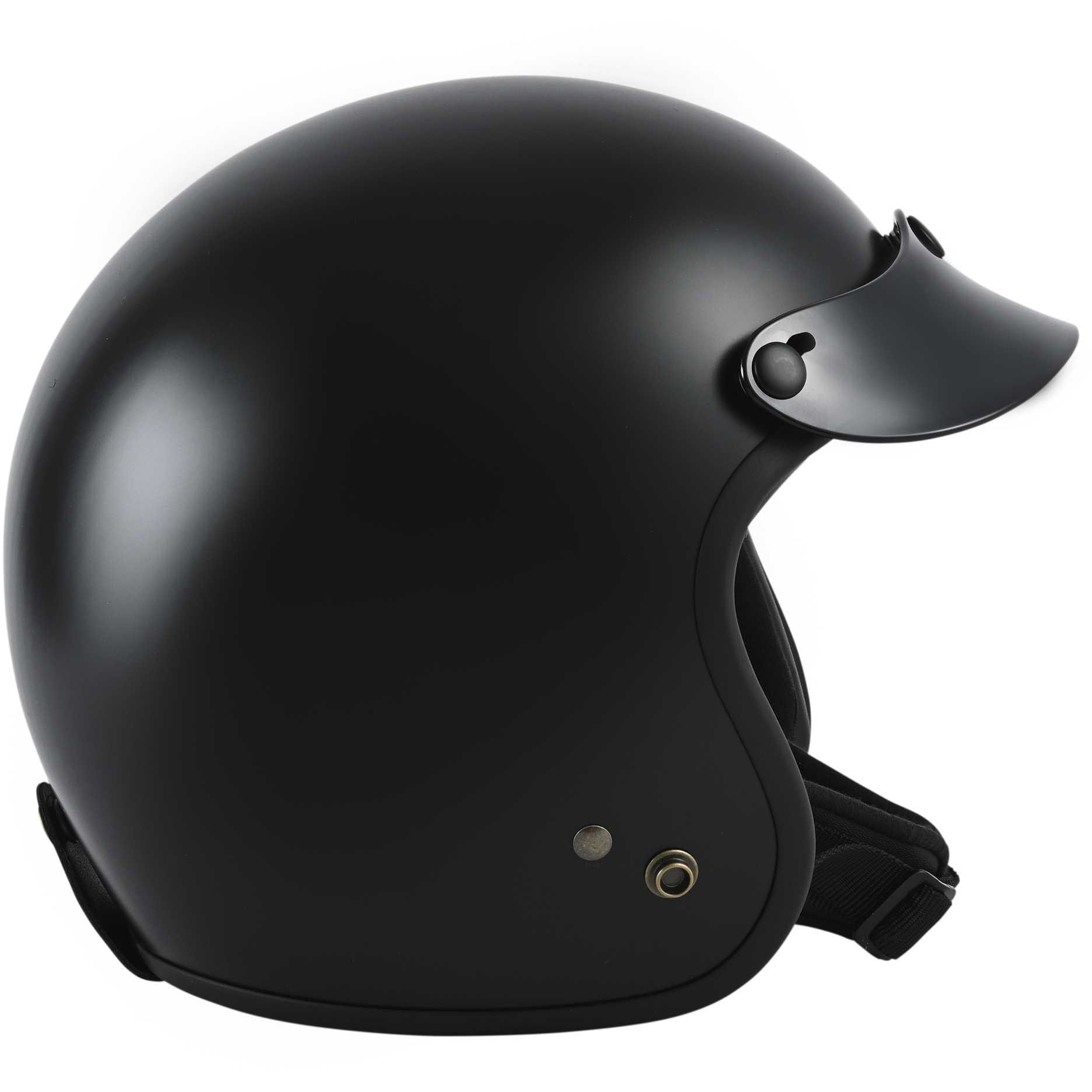 Mustache-Visor-BK バイク用 ショートバイザー レトロ