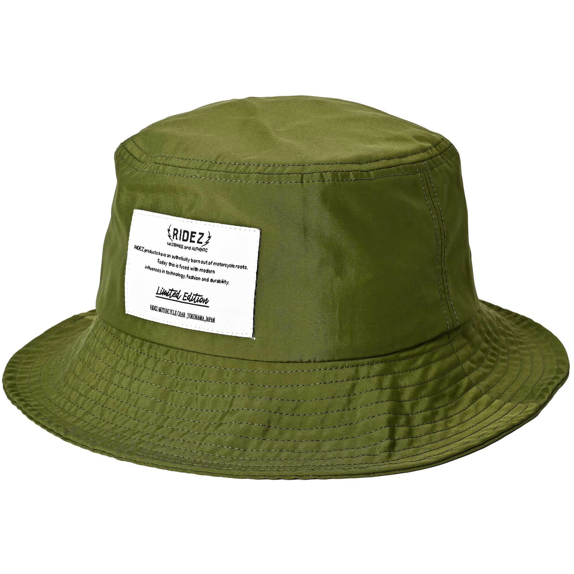 RC13-OLIVE RIDEZ バケットハット コンパクト収納RC13 RIDEZ(ライズ