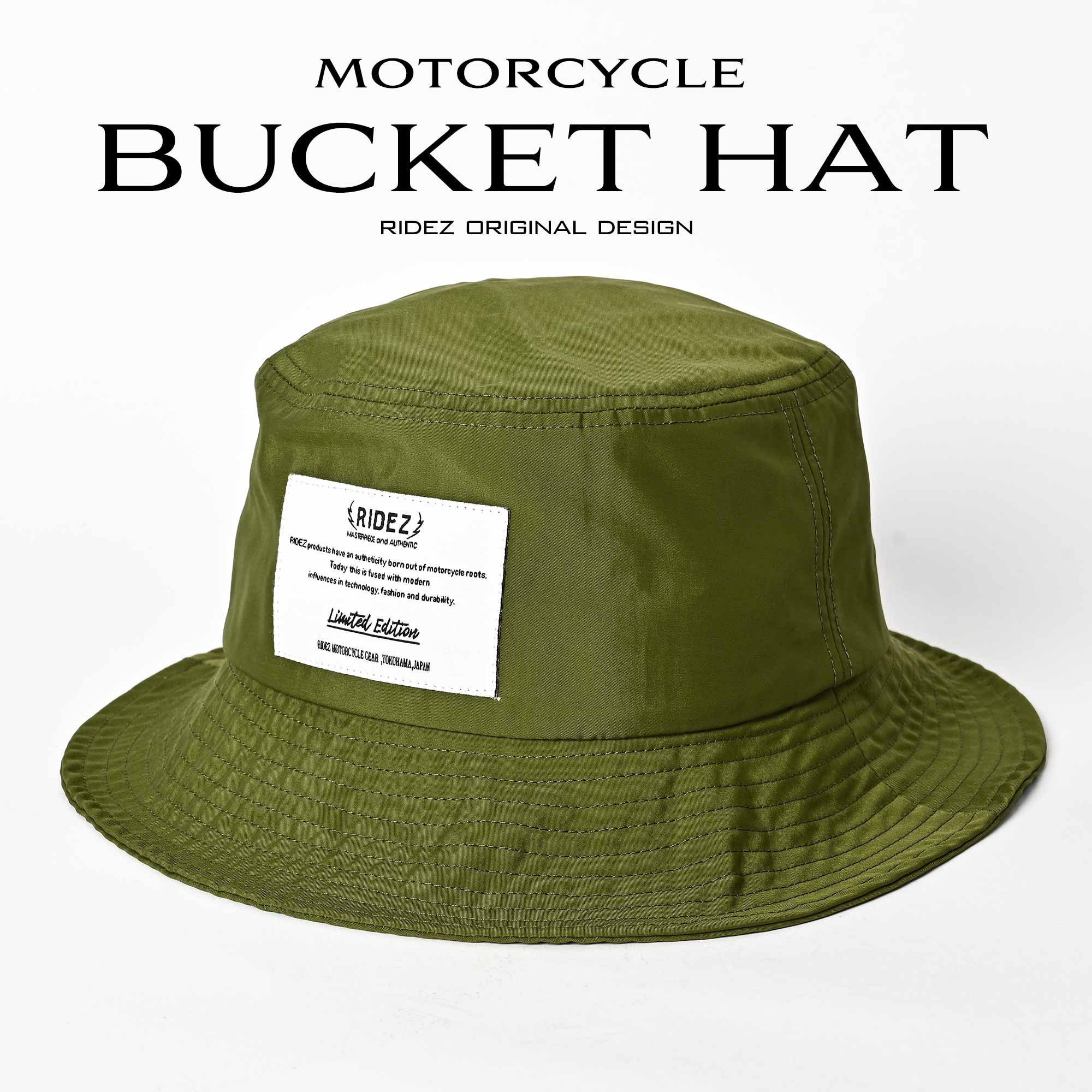 RC13-OLIVE RIDEZ バケットハット コンパクト収納RC13 RIDEZ(ライズ