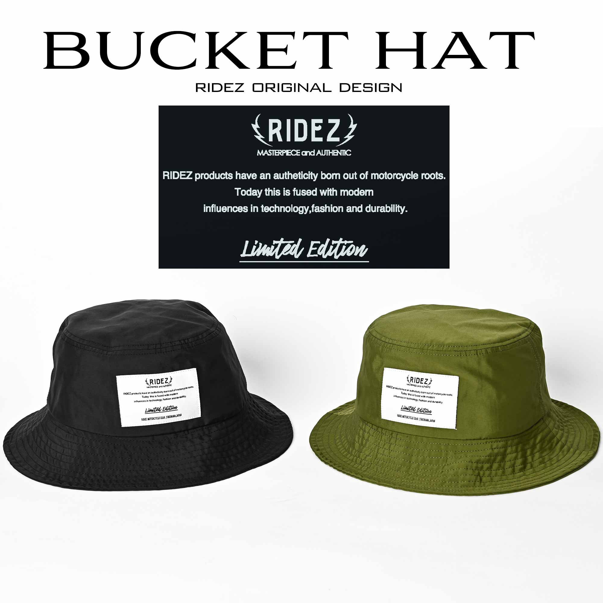 RC13-OLIVE RIDEZ バケットハット コンパクト収納RC13 RIDEZ(ライズ