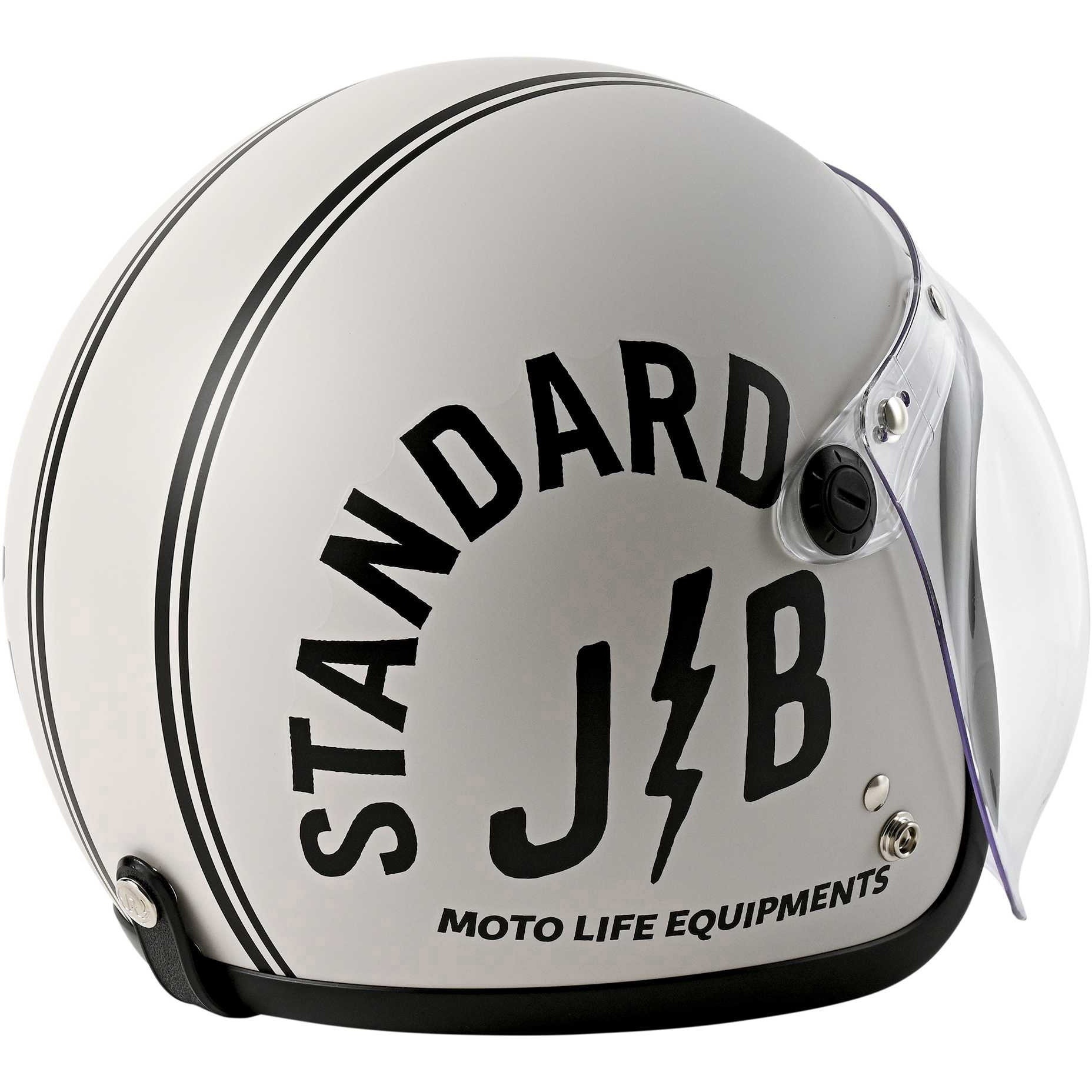JB-STANDARD-OFF-WHITE ジェットヘルメット シールド付き JB STANDARD