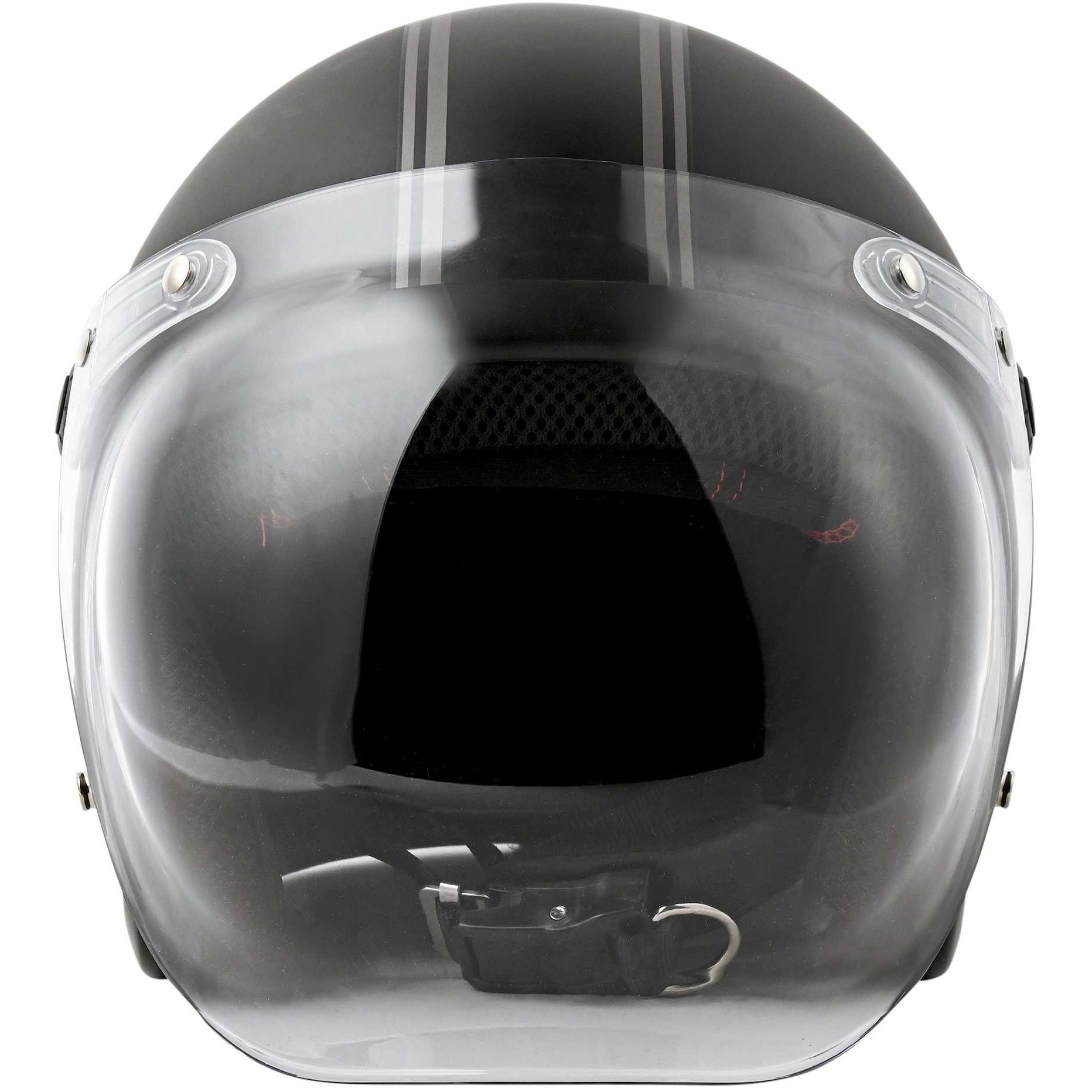 JB-STANDARD-BLACK ジェットヘルメット シールド付き JB STANDARD