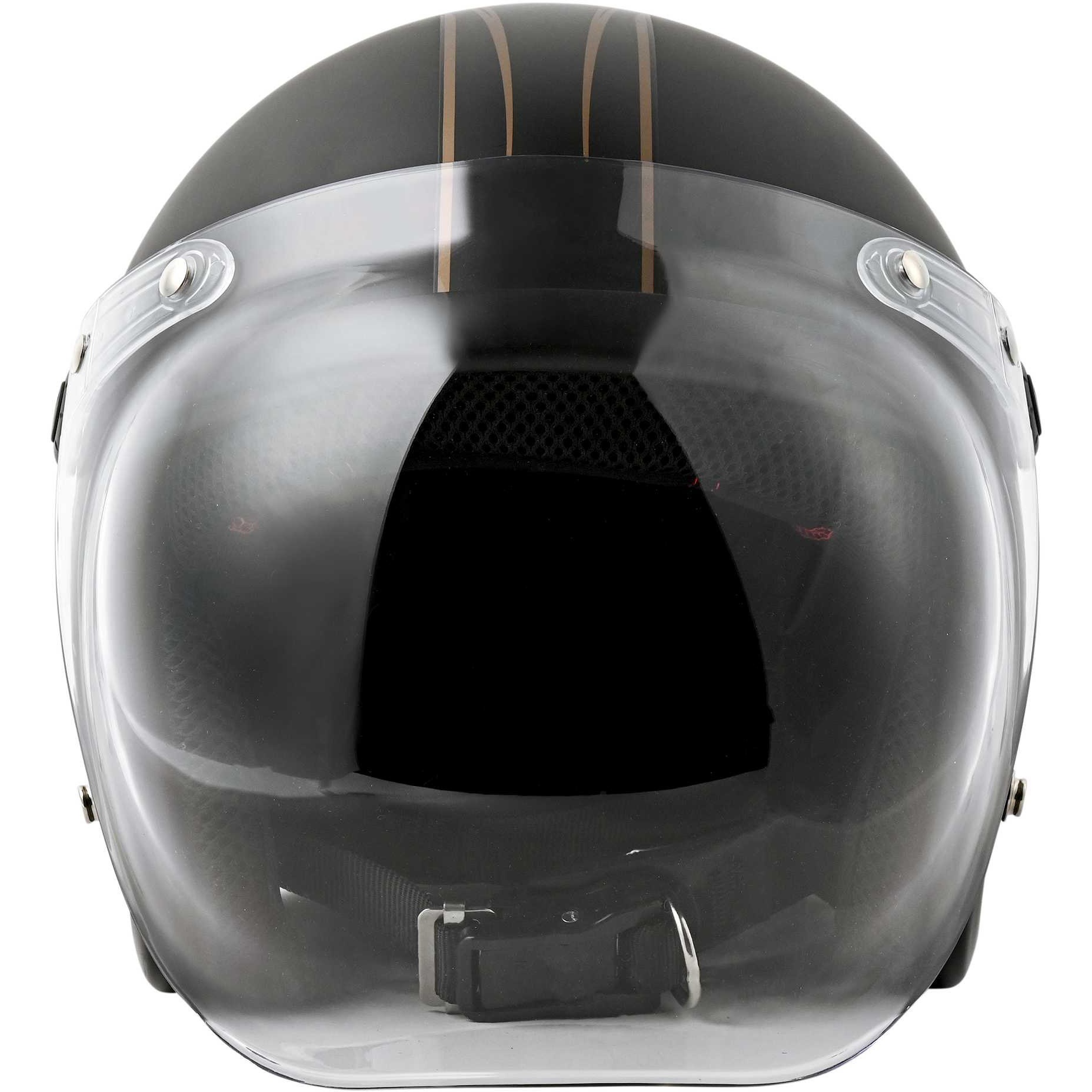 JB-FLYWHEEL-BLACK ジェットヘルメット シールド付き JB FLYWHEEL