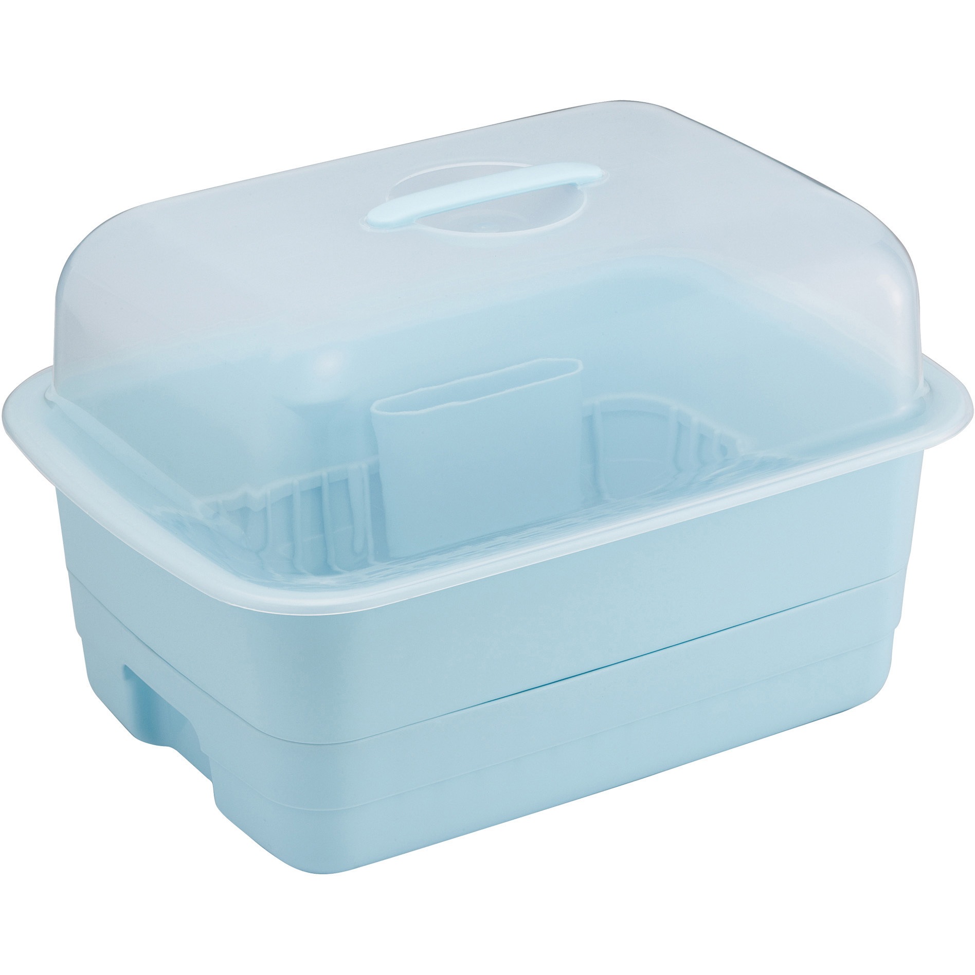 GHAH492 H&H ディッシュドレイナー フード付き M リス ブルー色