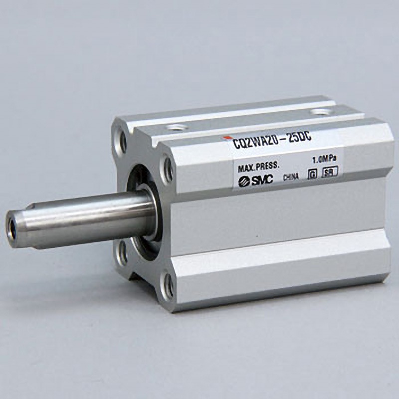 CQ2WA20-25DC 薄形シリンダ CQ2シリーズ(CQ2WA2～) SMC 複動両ロッド 空気圧タイプ ラバークッション チューブ内径20mmストローク25mm