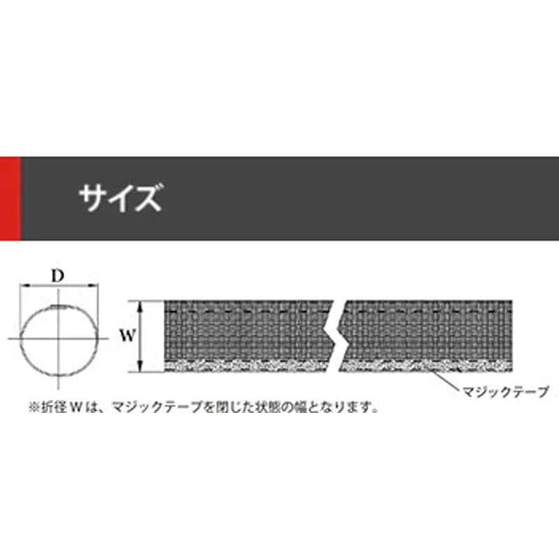 YHKM-100 後入れ可能 油圧ホース用保護チューブ デンカエレクトロン 長