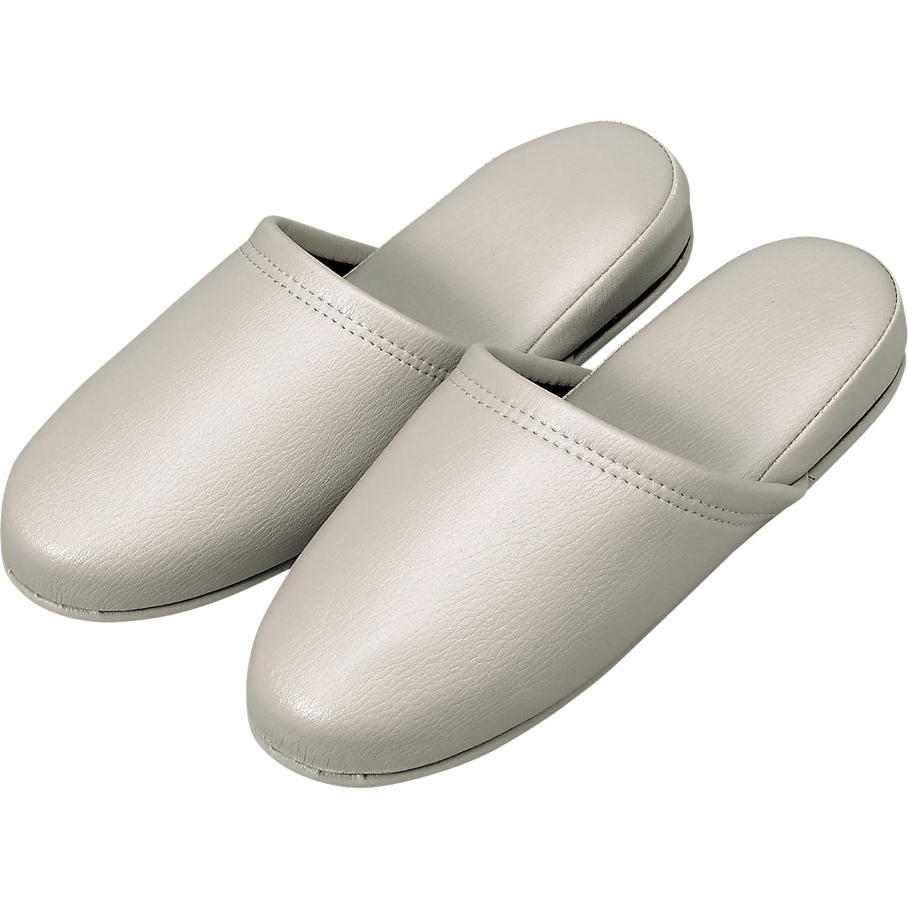 抗菌レザー調スリッパ オーミケンシ サイズ27cm 1式(10足)