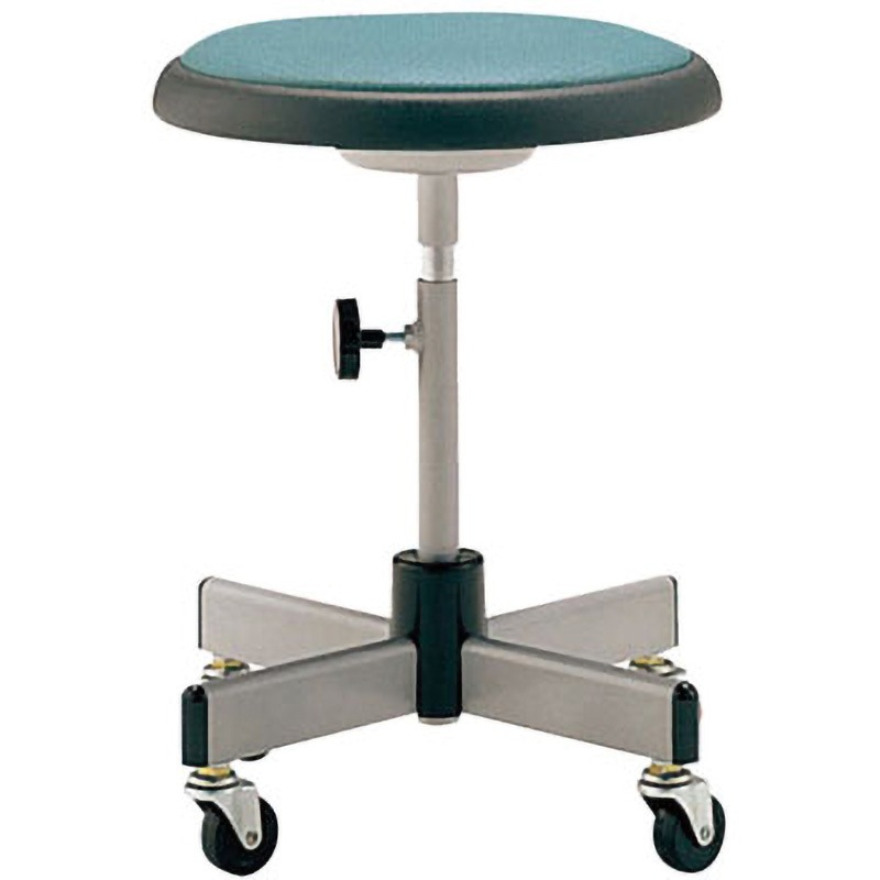 MY-N1138 クランケチェア(キャスタータイプ) 松吉医科器械 グリーン色 キャスター径50mm  MY-N1138