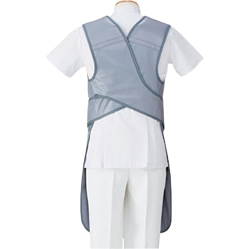 防護衣 シンプラー・エプロン イエロー MSA-35L（マジカルライト） 1枚 マエダ 19-3445-1004