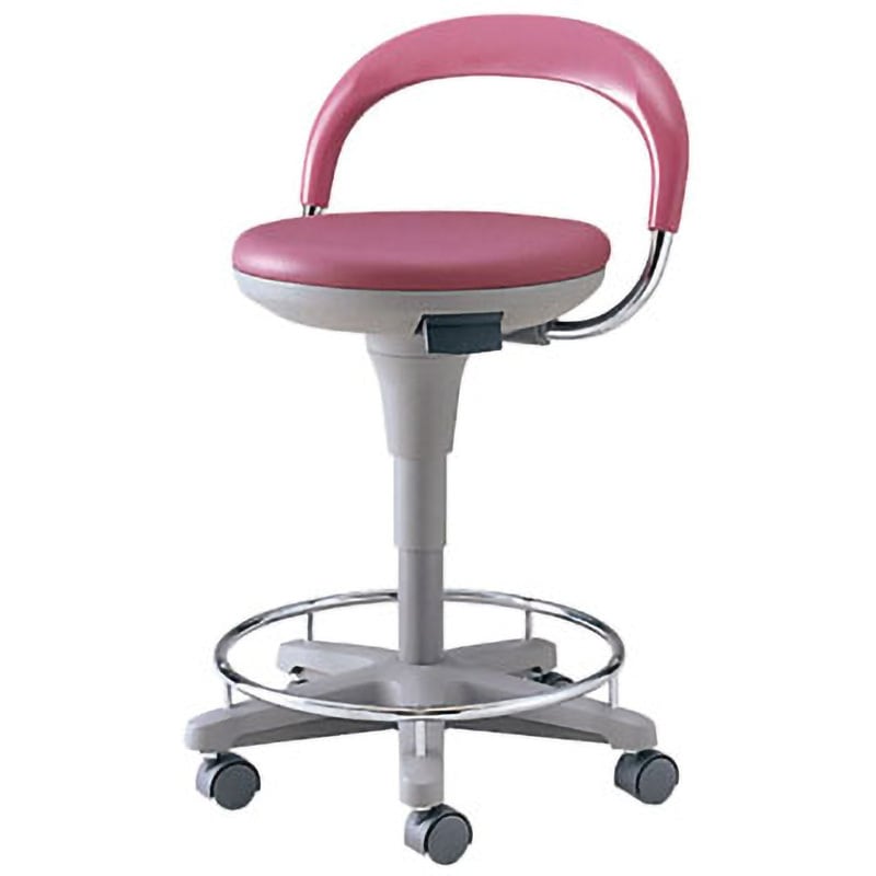 マツヨシ　ナースチェア（ハイタイプ） クリームイエロー MY-N3260R(セツキ) 25-2565-00 1入り マツヨシ ナースチェア（ハイタイプ） クリームイエロー MY-N3260R