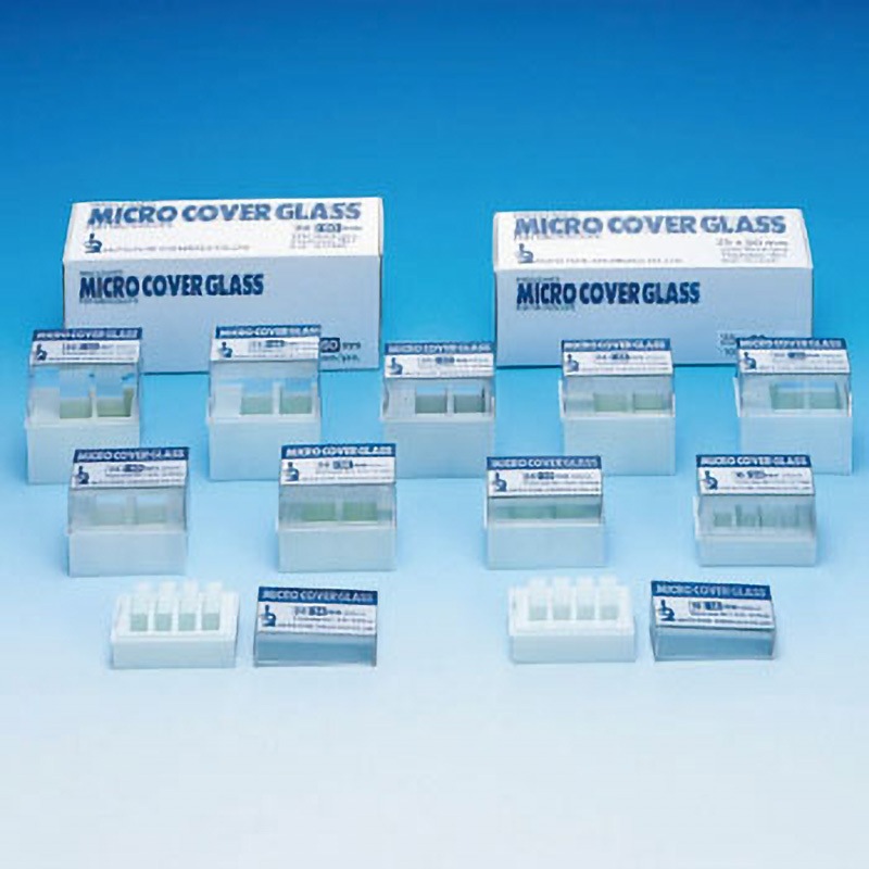 25502 カバーグラス 武藤化学 寸法25×50mm 1式(1000枚)