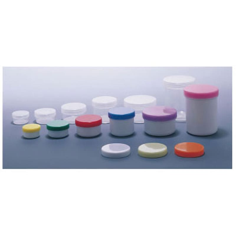 A-4号 軟膏容器プラ壷 (未滅菌) エムアイケミカル 容量33mL 1式(50個