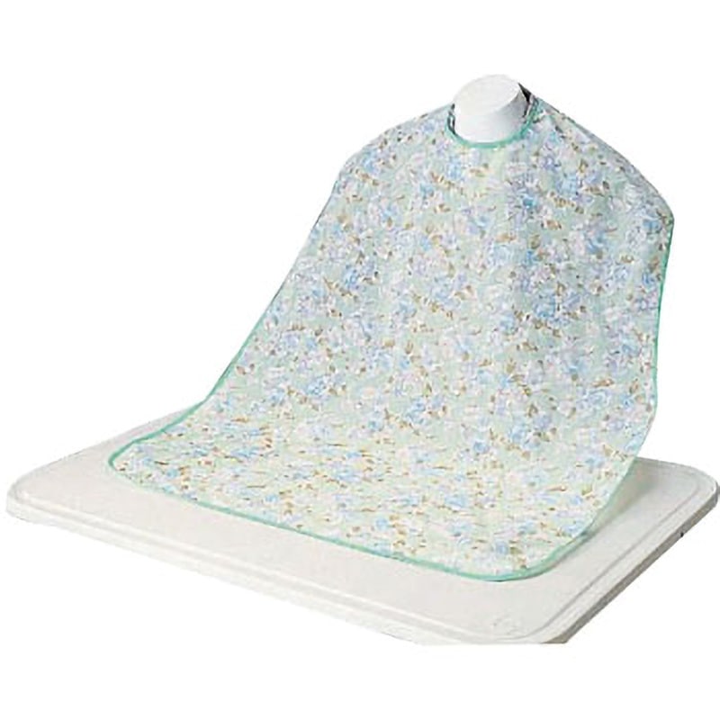 38951-01 食事用エプロン ケアファッション グリーン色 寸法丈100cm