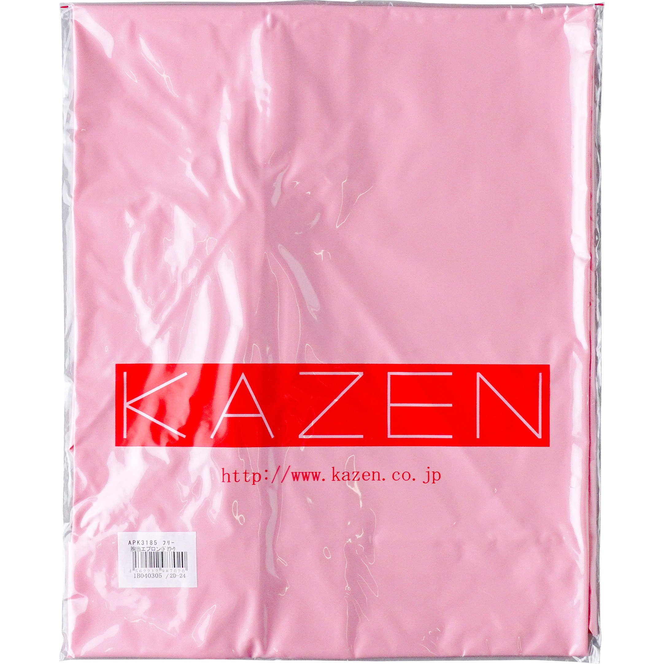 APK3185 ドミワーク防水エプロン KAZEN ピンク色 フリーサイズ APK3185 ドミワーク防水エプロン KAZEN ピンク色 フリーサイズ