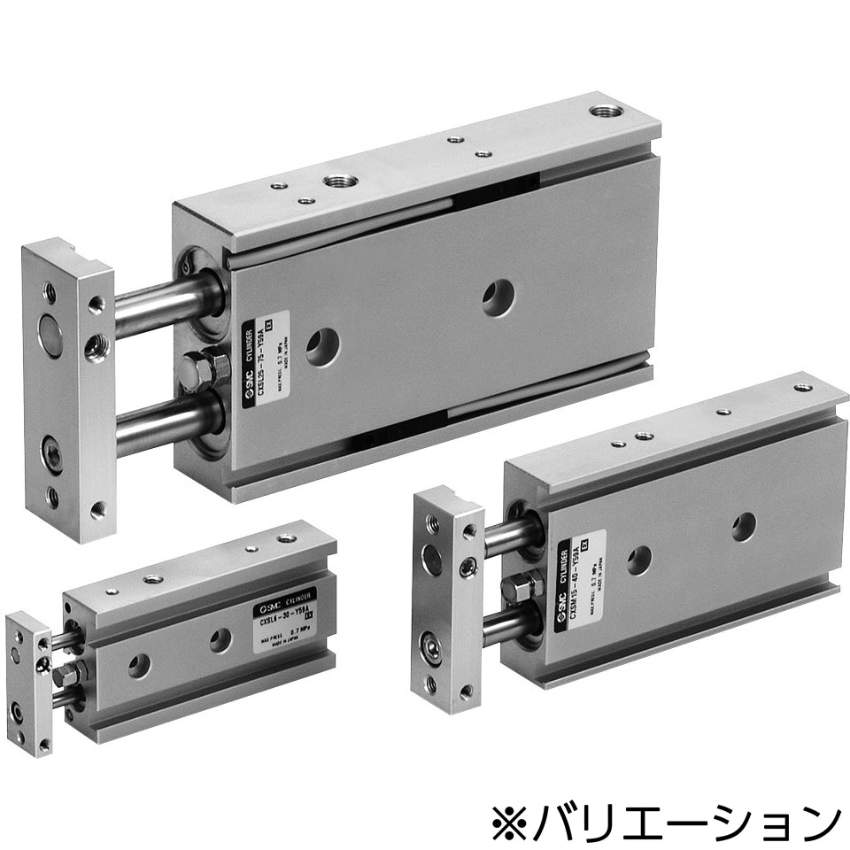 CXSL15-10 デュアルロッドシリンダ (CXSL15-1～) SMC ボールブッシュ形 シリンダストローク10mm