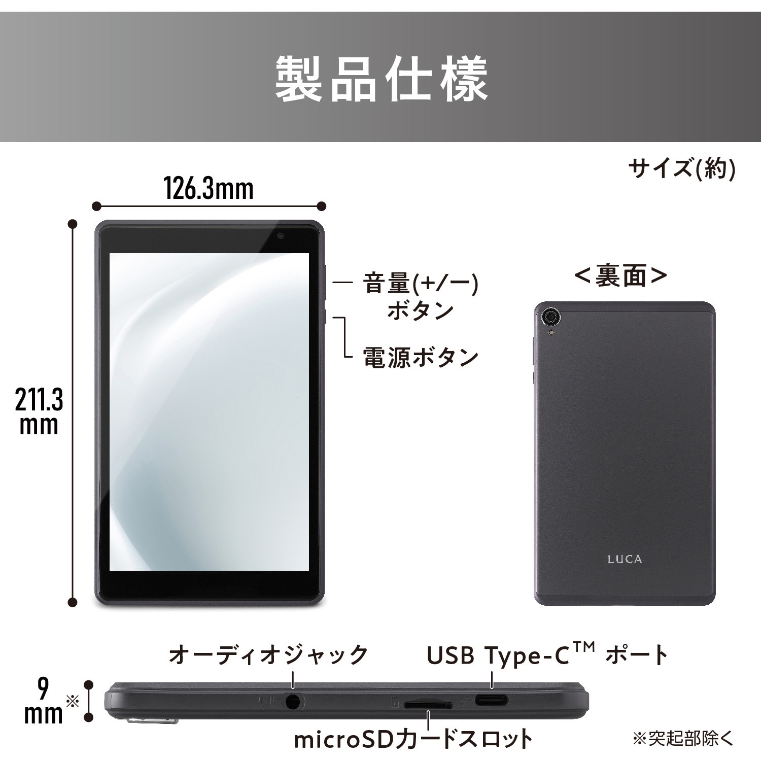 TE08D1M64-KV1H タブレット 8インチ アイリスオーヤマ OS