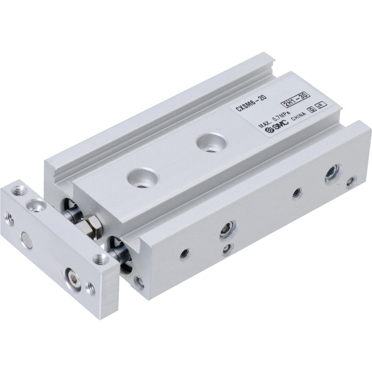 CXSM6-20 デュアルロッドシリンダ (CXSM6-20～) SMC すべり軸受形