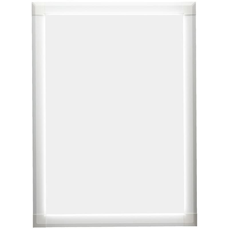 60099 PGライトLEDスリム 屋内用 ツヤ有ホワイトWG+W 角型 スタンド仕様 グリーンクロス サイズA0