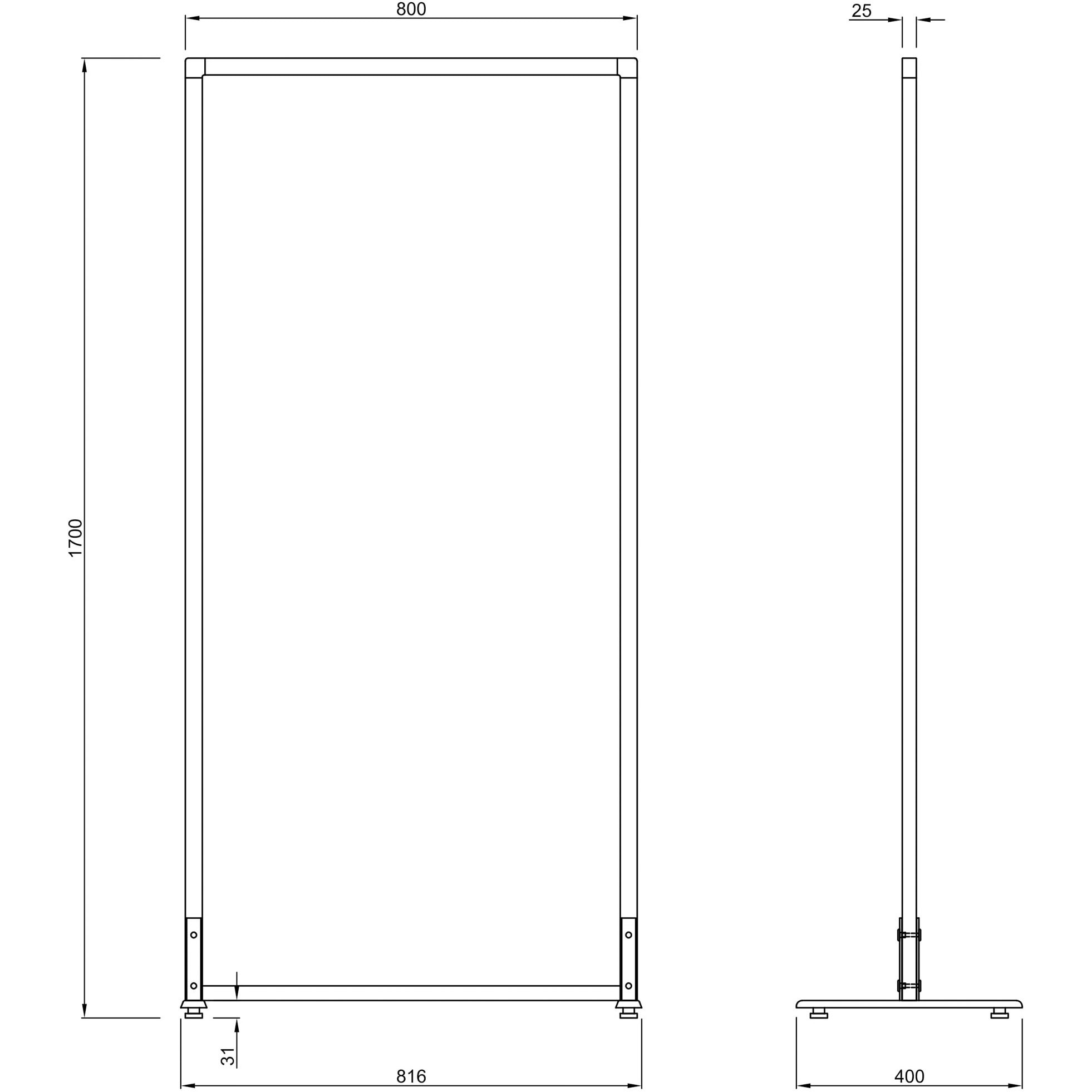 RFSCRH-LGY シンプルスクリーン 掲示板 アジャスター仕様 アール・エフ