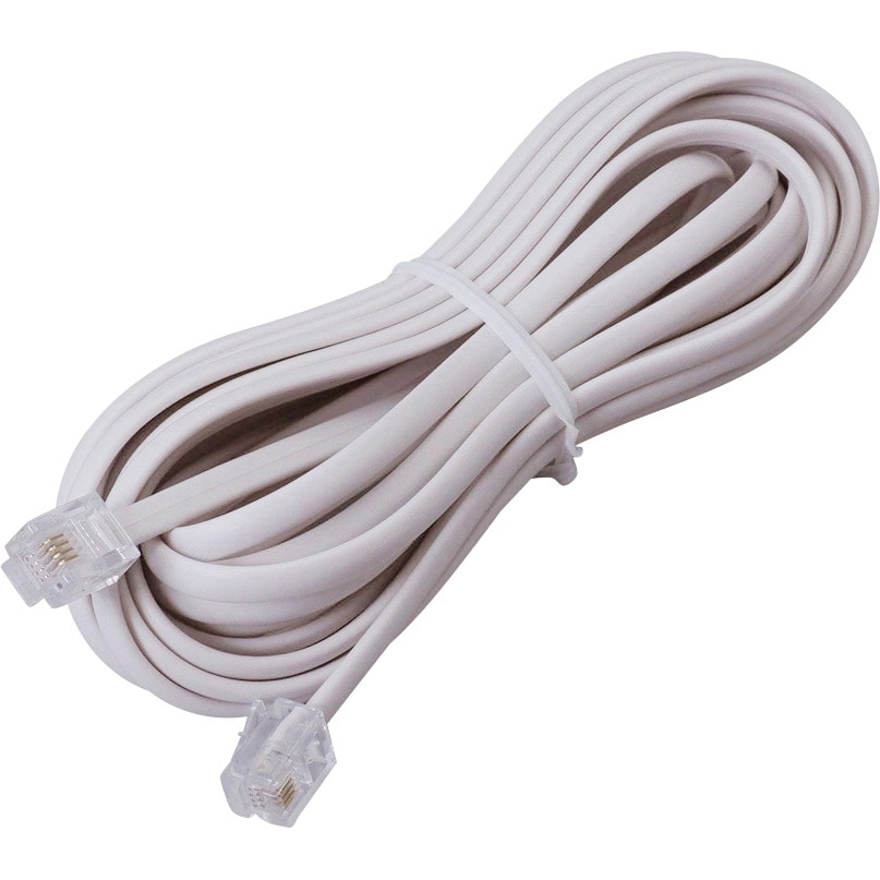 5個セット サンワサプライ モジュラーケーブル（白） TEL-N1-30N2X5 代引不可