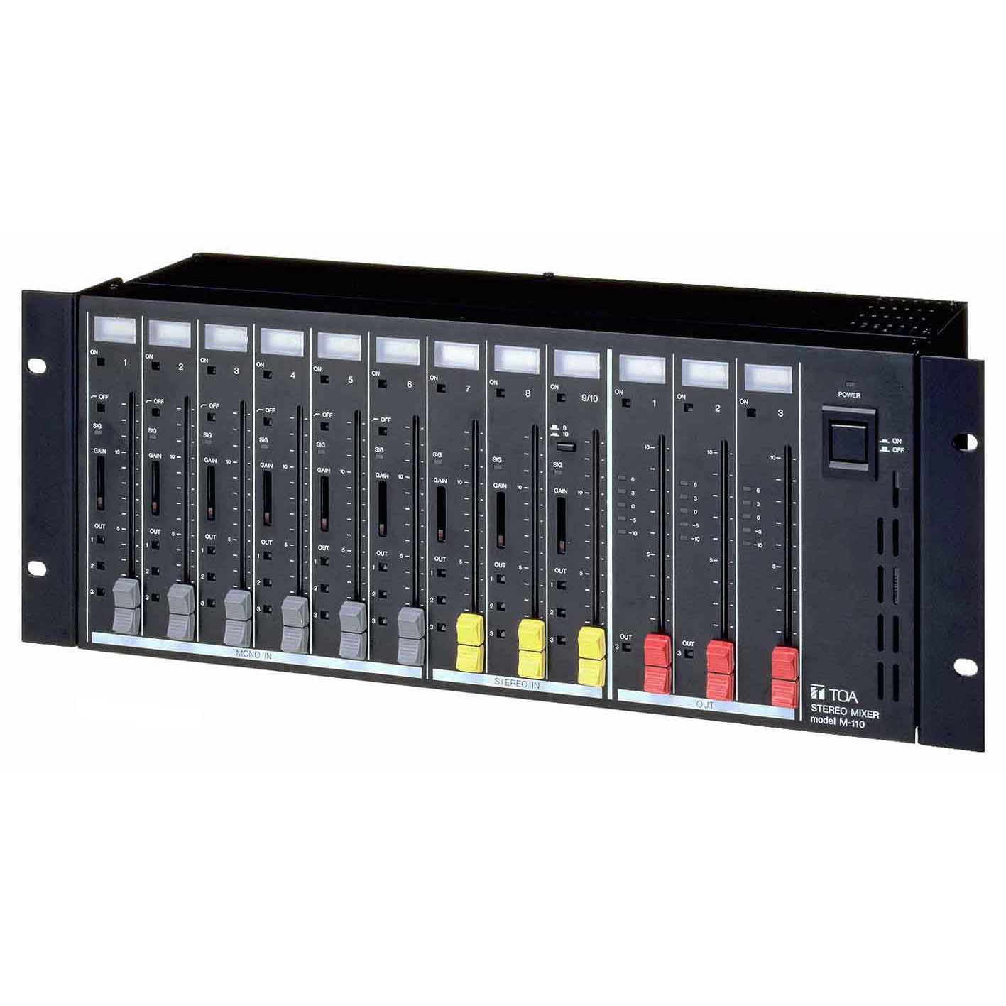 M-110 ステレオミキサ 1個 TOA 【通販モノタロウ】