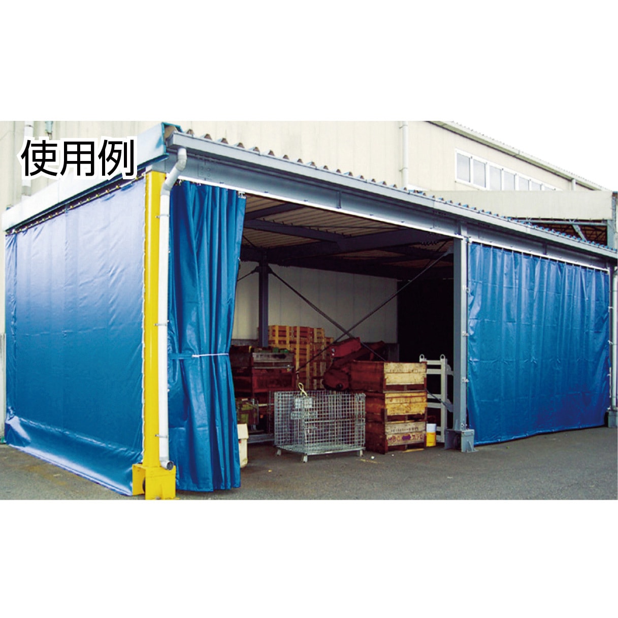 TPS1827-BK カラーターポリンシート(防炎Ⅱ類) TRUSCO 折りたたみ 