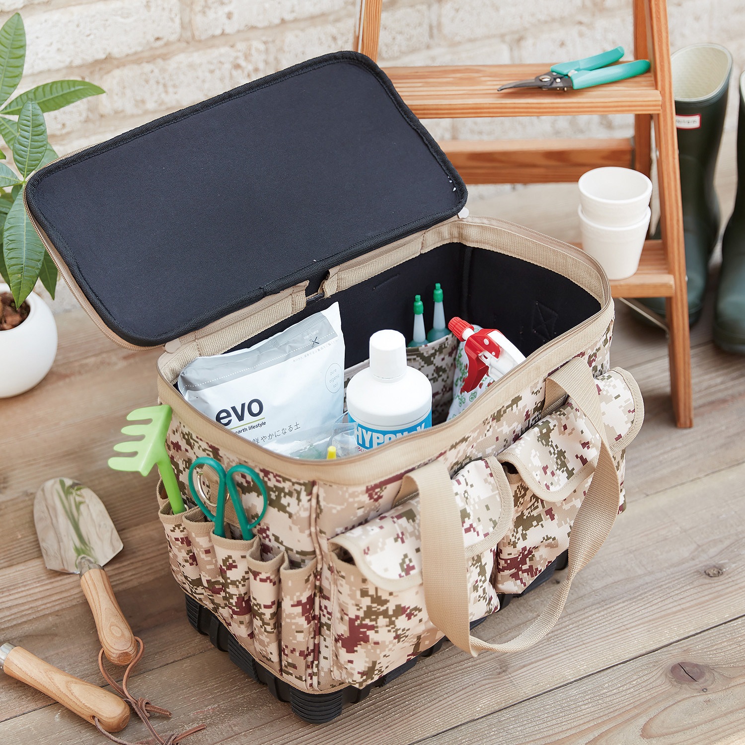 TCM-B11 デジタル迷彩ツールバッグ(デザート色) 1個 TRUSCO 【通販