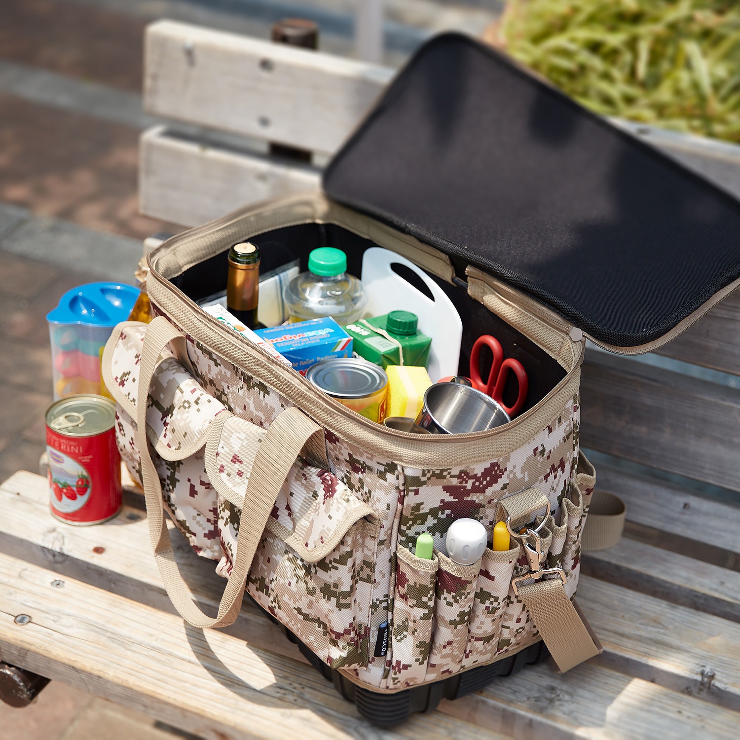 TCM-B11 デジタル迷彩ツールバッグ(デザート色) 1個 TRUSCO 【通販