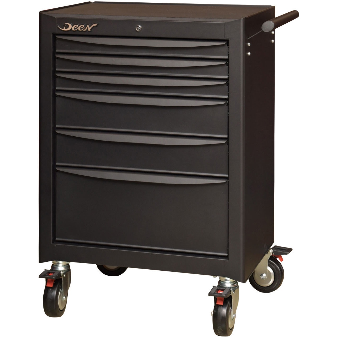 DNX0061BK 6段キャビネット Japan Basic DEEN 自在×4キャスター